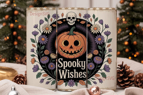 Vintage Halloween Pumpkin 20oz Tumbler Sublimation DesignSVG 