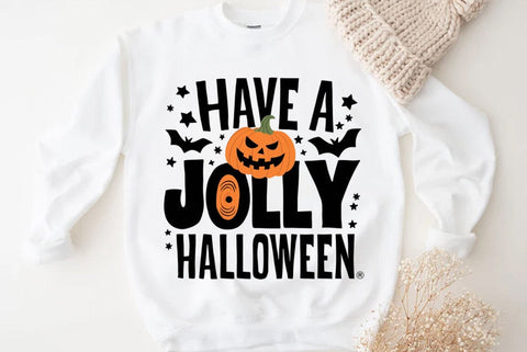 Vintage Halloween Quote Sublimation, Have a jolly Halloween T-shirt SVG FiveStarCrafting 