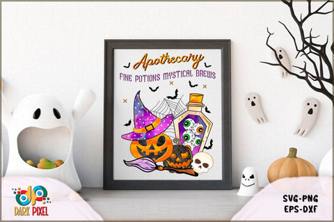 Vintage Halloween Sign Bundle Sublimation Shetara Begum 