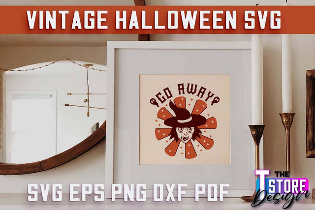 Vintage Halloween | Spooky Season | Halloween Sign | SVG File SVG The T Store Design 