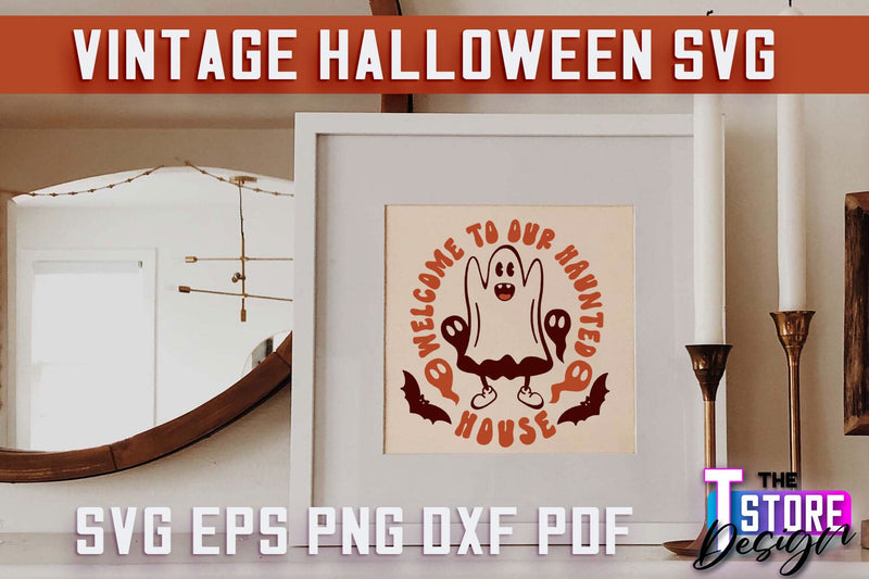Vintage Halloween | Spooky Season | Halloween Sign | SVG File SVG The T Store Design 