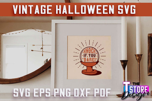 Vintage Halloween | Spooky Season | Halloween Sign | SVG File SVG The T Store Design 