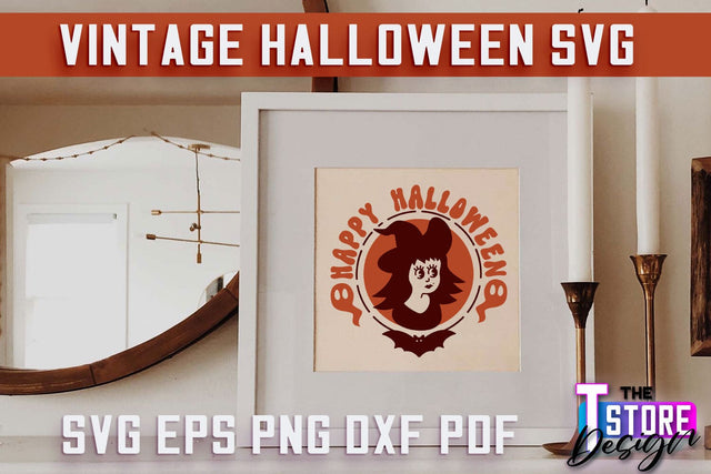 Vintage Halloween | Spooky Season | Halloween Sign | SVG File SVG The T Store Design 