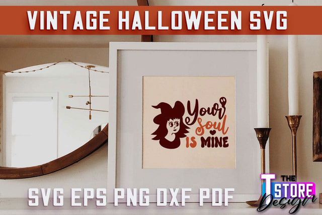 Vintage Halloween | Spooky Season | Halloween Sign | SVG File SVG The T Store Design 