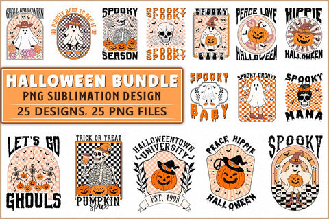 Vintage Halloween Sublimation Bundle Sublimation Shetara Begum 