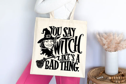 Vintage Halloween Witch SVG PNG, Halloween Illustration SVG FiveStarCrafting 