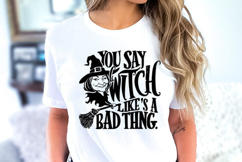 Vintage Halloween Witch SVG PNG, Halloween Illustration SVG FiveStarCrafting 