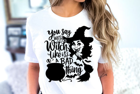 Vintage Halloween Witch SVG PNG, Halloween Quote Design SVG FiveStarCrafting 