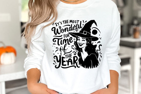 Vintage Halloween Witch SVG PNG Set SVG FiveStarCrafting 