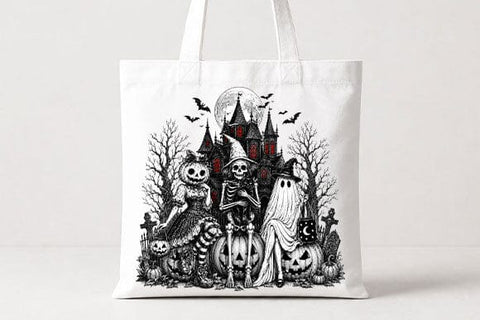 Vintage Haunted House Halloween PNG Digital Download SVG BillahCrafts 