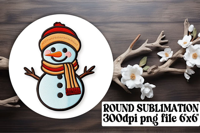 Vintage Holiday Magic 3D Embroidered Christmas Theme Sublimation afrosvg 