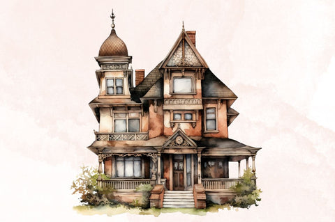 Vintage Houses Sublimation Bundle Sublimation Designangry 