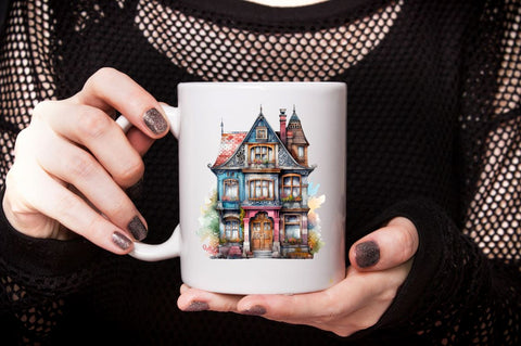 Vintage Houses Sublimation Bundle Sublimation Designangry 