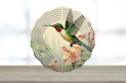 Vintage Hummingbird Bird Wind Spinner Bundle Sublimation Regulrcrative 
