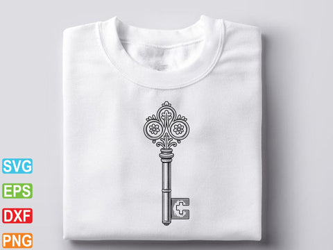 Vintage Key SVG, Vintage Key Clipart, Vintage Key Symbol SVG Creativeart88 