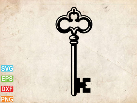 Vintage Key SVG, Vintage Key Clipart, Vintage Key Symbol SVG Creativeart88 