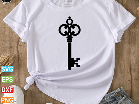 Vintage Key SVG, Vintage Key Clipart, Vintage Key Symbol SVG Creativeart88 