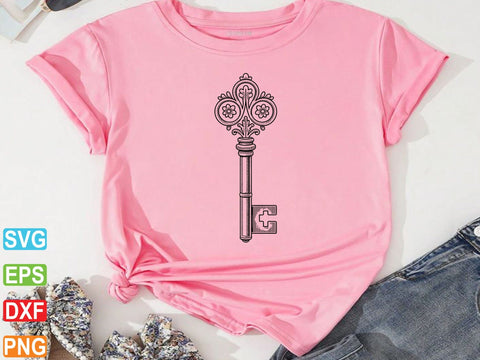 Vintage Key SVG, Vintage Key Clipart, Vintage Key Symbol SVG Creativeart88 