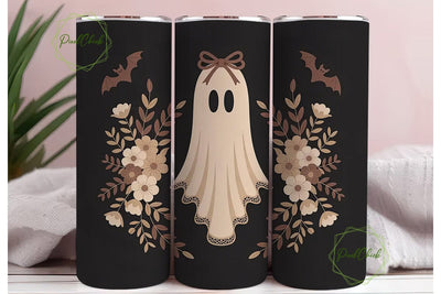 Vintage Lace Ghost 20oz Tumbler Wrap Sublimation PixelChick 