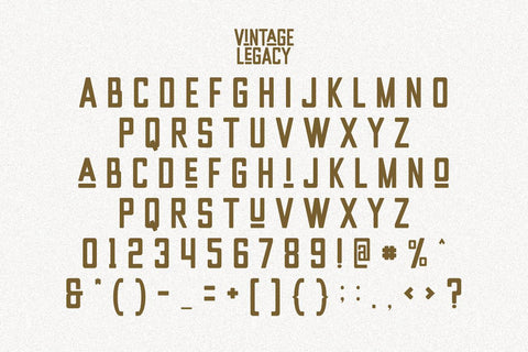 Vintage Legacy – Bold Modular Sans Serif Font with Retro Vibes Font Masyafi Studio 