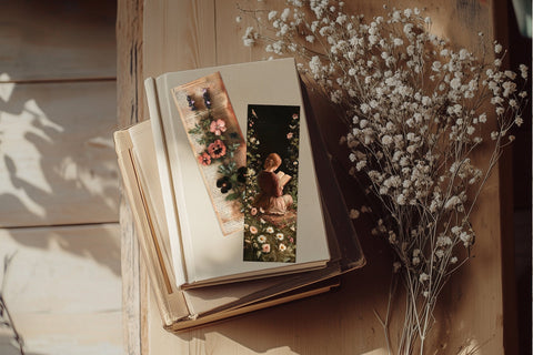 Vintage Library Bookmarks | Victorian Woman With Books SVG GlamArtZhanna 