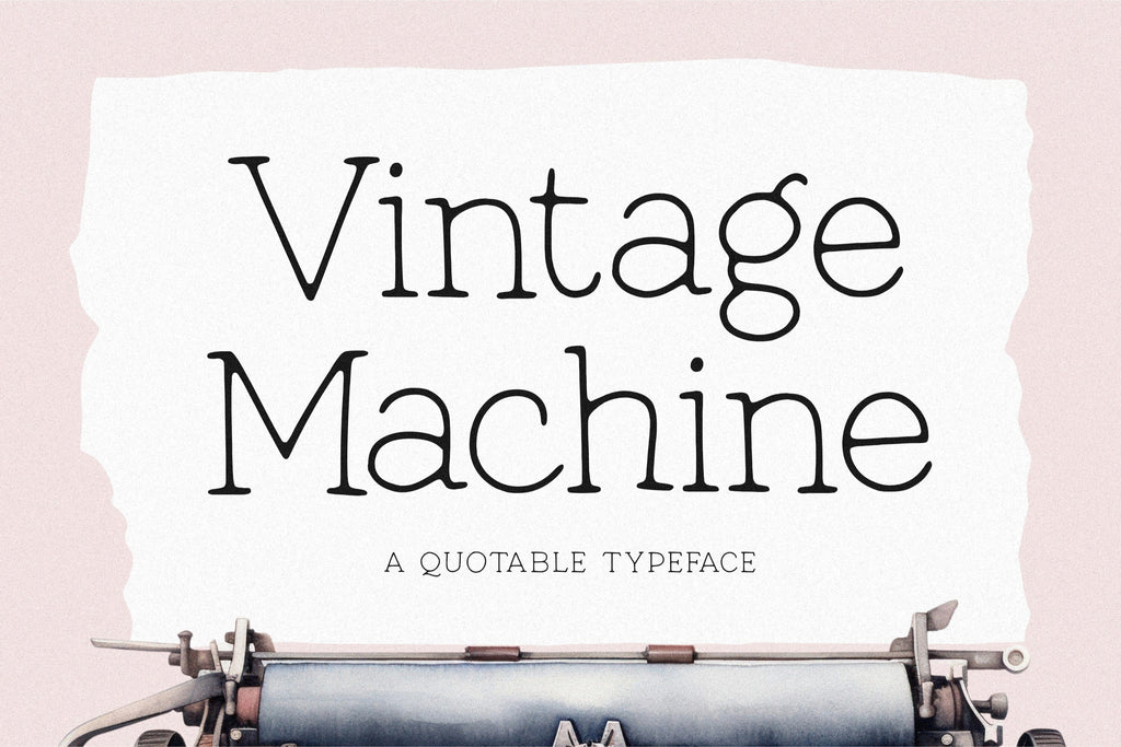 Vintage Machine Font - So Fontsy