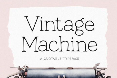 Vintage Machine Font Font Balpirick 