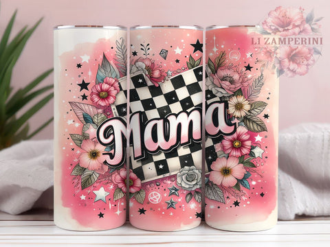 Vintage Mom 20oz Tumbler Wrap PNG, Retro Mama Tumbler PNG Sublimation Design, Straight & Tapered Tumbler Wrap, Instant Digital Download Sublimation Li Zamperini 