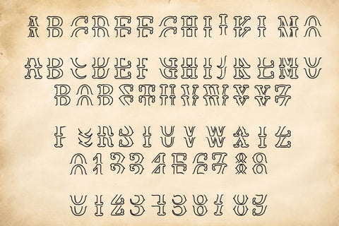 Vintage Monogram Stacked Font Dm Letter Studio 