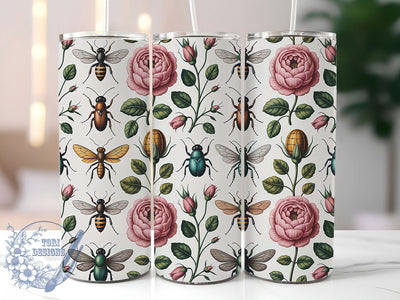 Vintage Moth Butterfly 20oz Tumbler, Vintage Butterfly Cup, Moth Sublimation Design, Insect Theme Tumbler, 20Oz Tumbler Wrap, Rustic Cottage Cup, Nature Inspired Butterfly Sublimation ToriDesigns 