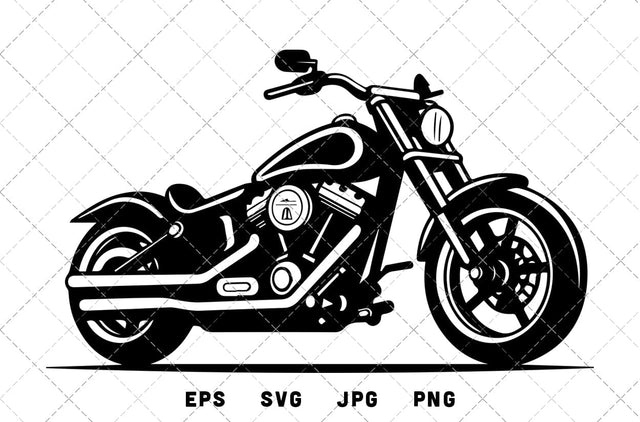 Vintage Motorcycle Vector Graphics - JPG, SVG, PNG, EPS - Digital Download with Commercial License for Cricut, Silhouette, Scan N Cut Crafting SVG Loveleen Kaur 