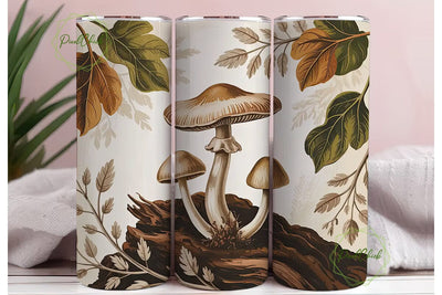 Vintage Mushroom Autumn 20oz Tumbler Sublimation PixelChick 