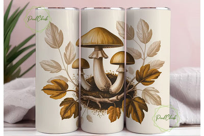 Vintage Mushroom Autumn 20oz Tumbler Sublimation PixelChick 