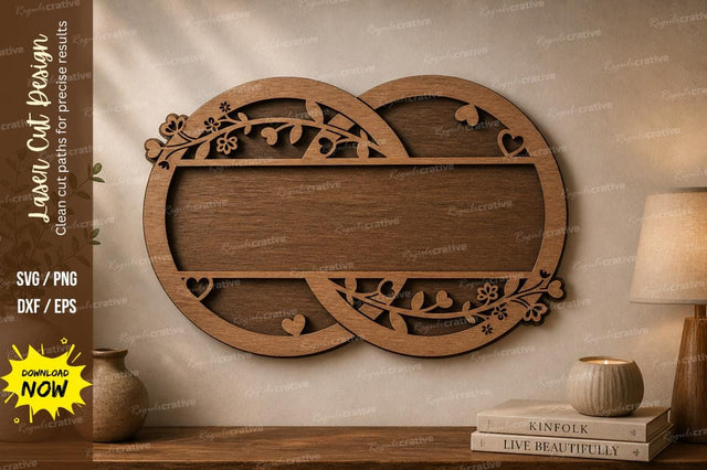 Vintage Name Frame laser Cut svg Cutting file SVG Regulrcrative 