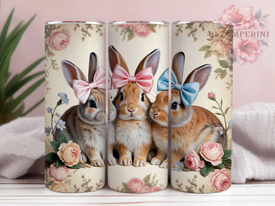 Vintage Nostalgic Easter Bunny Tumbler, Easter Bunny Tumbler, Nostalgic Bunny Wrap, Whimsical Easter Wrap, Retro Bunny Wrap, Sublimation Design, Trendy Gift Idea Sublimation Li Zamperini 