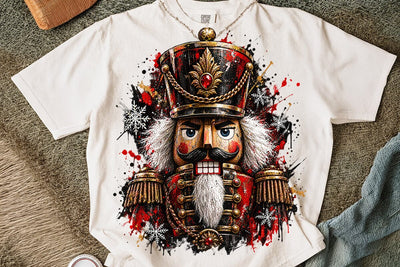 Vintage Nutcracker Christmas PNG Design SVG DesignDestine 