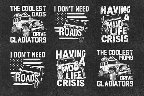 Vintage Off Road T-Shirt Design Bundle SVG DesignDestine 