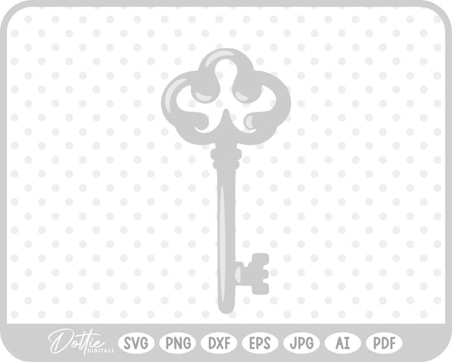 Vintage Ornate Key SVG DottieDigitals 