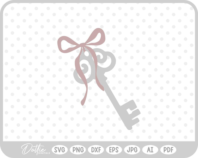 Vintage Ornate Key SVG DottieDigitals 