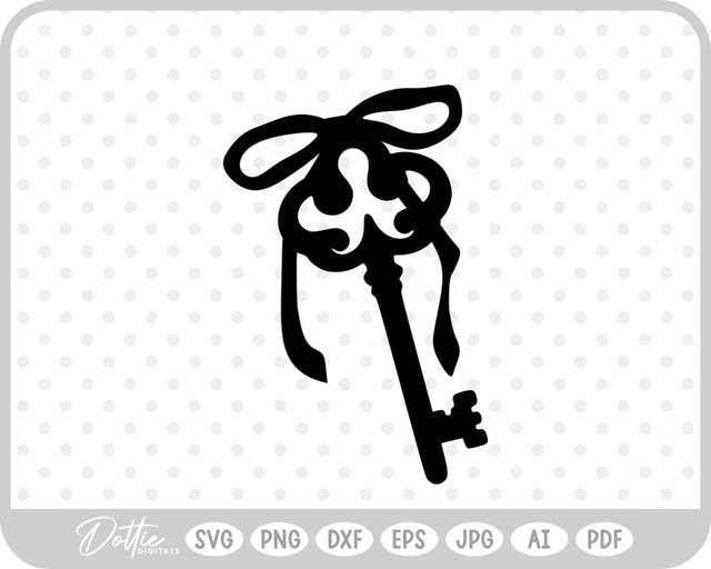 Vintage Ornate Key SVG DottieDigitals 