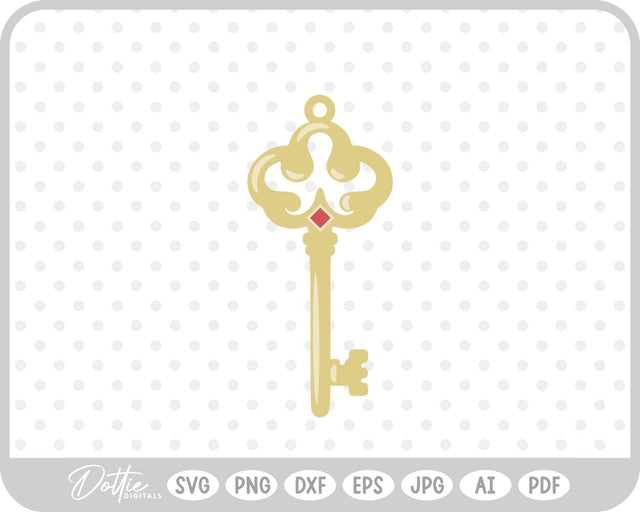 Vintage Ornate Key SVG DottieDigitals 