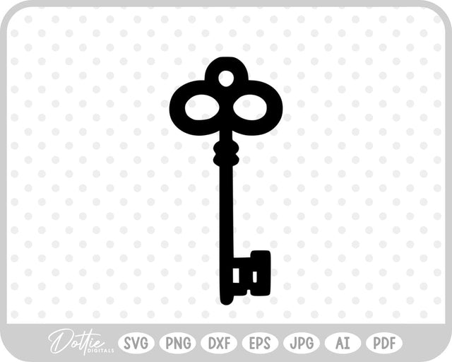 Vintage Ornate Key SVG DottieDigitals 