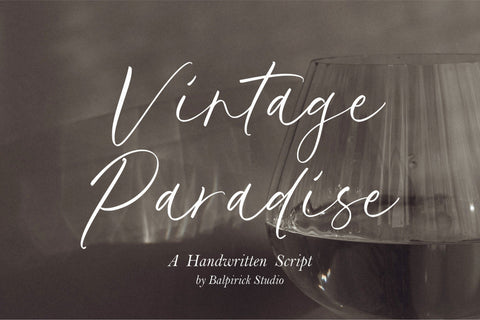 Vintage Paradise Font Font Balpirick 