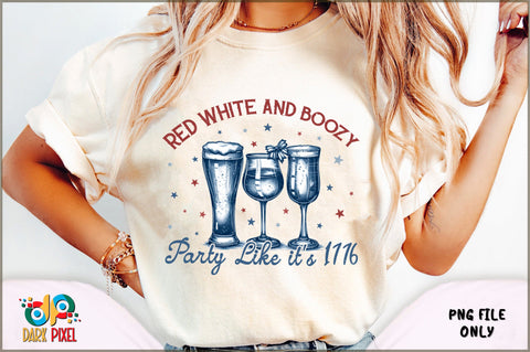 Vintage Patriotic 4th of July PNG Bundle Sublimation Shetara Begum 