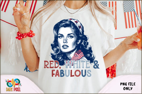 Vintage Patriotic 4th of July PNG Bundle Sublimation Shetara Begum 