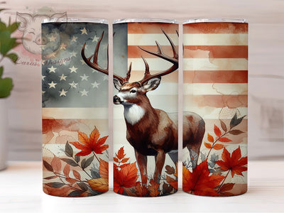 Vintage Patriotic Camo Deer Tumbler, Camo Flag Tumbler, Rustic US Flag Wrap, Patriotic Deer Wrap, Country Camo Wrap, Sublimation Design, Trendy Gift Idea Sublimation Lara' s Designs 