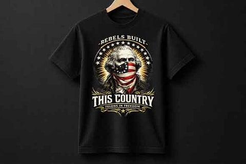 Vintage Patriotic Freedom PNG Design for Sublimation and POD SVG BillahCrafts 