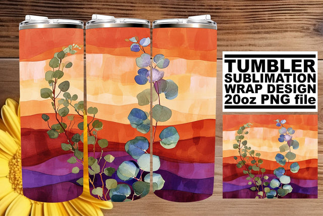Vintage Petal Paradise: Sublimation 20oz Tumbler Wrap Sublimation afrosvg 