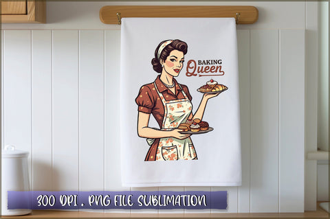 Vintage Pin up Girl Kitchen Towel Bundle Sublimation Shetara Begum 