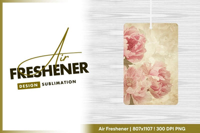 Vintage pink peonies floral background design Sublimation Regulrcrative 